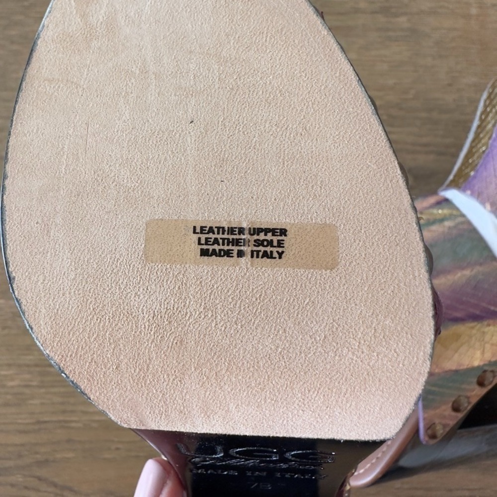 NWOB 🪩 UGG Premium Amadora Disco Platform Clog Mules-Made In Italy-Rare-Sz 7B - Picture 12 of 16